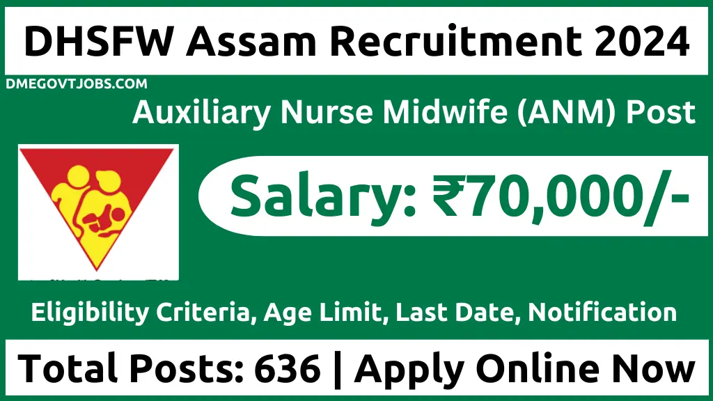 DHSFW Assam Recruitment 2024 Online Form