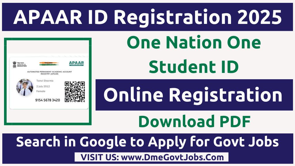 Assam APAAR ID Registration 2025 Apply Online